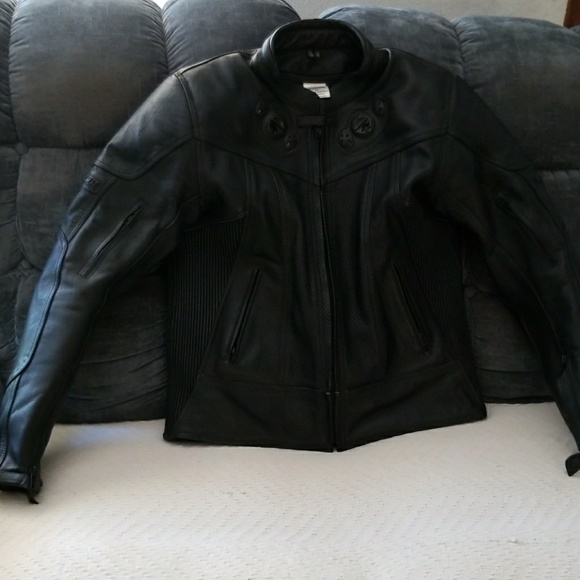 frank thomas leather motorcycle jacket